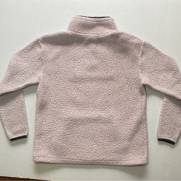 PINK Victoria’s XS Secret Boyfriend Quarter‎ Zip Sherpa Jacket - Picture 6 of 8